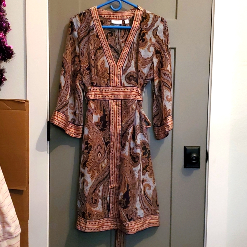 Sheer New York & Co brand dress sz L